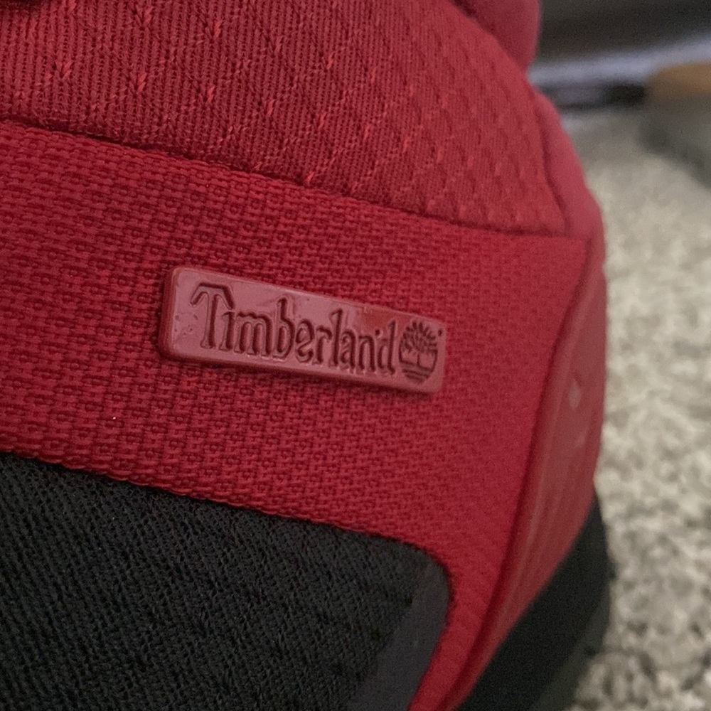 Men’s Timberland hiking boots RED BLACK - Picture 5 of 6